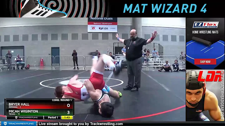 Mat 1 145 Bryer Hall Indiana Vs Micah Wiginton Texas