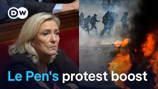How France's unrest could help Marine Le Pen's presidential push | DW News