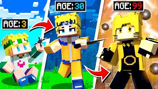 Upgrading NARUTO from NOOB to GOD in MINECRAFT!