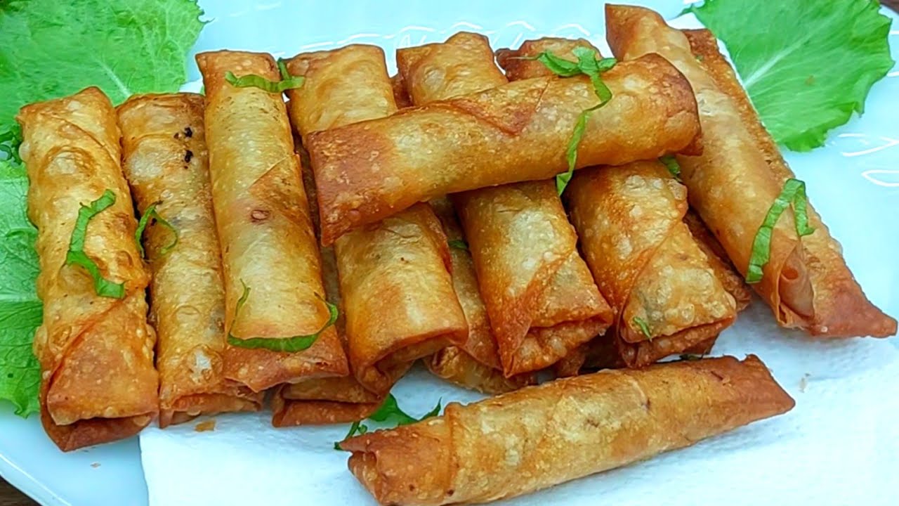 Ramzan Special Golden Chicken Spring Rolls 🌙 | Crispy & Delicious