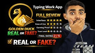 Golden Duck Typing Work App Review New Video 2026। Golden Duck App is Real Or Fake। Full App Review screenshot 5