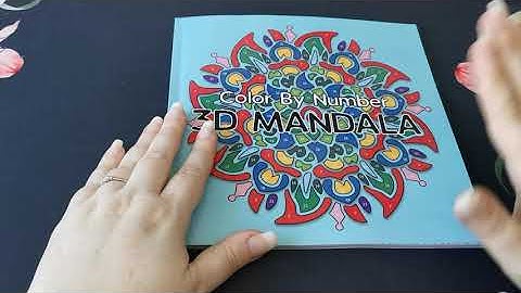 Flip Through | Color By Number 3D Mandala ~ Sunlife Drawing