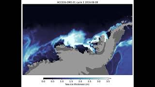 High-resolution Antarctic sea ice simulation