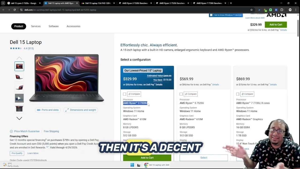 新品！Dell 15 Ryzen 7320U SSD Office2024 Dell 15 AMD Ryzen 3 Quad Core 7320u Laptop Specs Review - YouTube