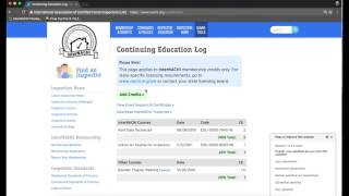 How to Add Continuing Education to Your InterNACHI Member Account
