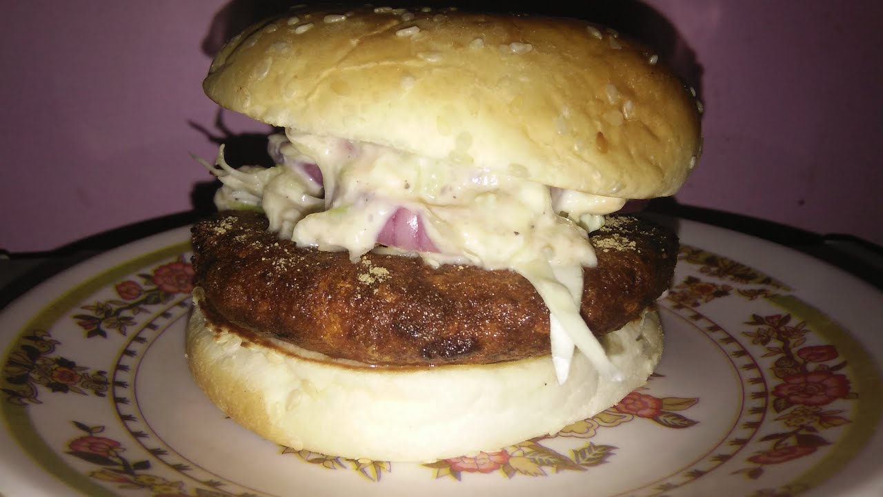 Veg Aloo Tikki Burger In HIndi Burger Recipe Ghar Par Asani Sha