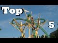 TOP 5 RIDES AT BUSCH GARDENS TAMPA! HD - 2017!