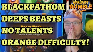 Blackfathom Deeps - No Talents - Hogger - Charlga - Orange Difficulty - Warcraft Rumble Dungeon