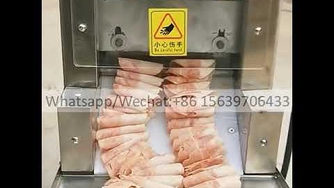 frozen beef cutter mutton slicer pork meat slicing machine lamb cutting and rolling machine