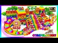 Satisfying Video | Make COOLEST Inflatable Water Slide And Rainbow Slide In SQUID GAME Playground