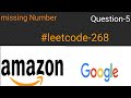 question 5# missing number#leetcode-268