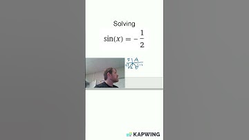 Solve sin(x) = -0.5 without a calculator #shorts #trigonometry #unitcircle #cosine #maths #math