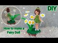 Diy fairy doll  how to make a fairy doll and flower with pipe cleaner  chenille stems  fairy am