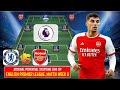 CHELSEA VS ARSENAL ~ Arsenal Potential Starting Lineup Premier League WEEK 9 20232024