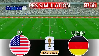 Download Lagu 🔴USA vs Germany | FIFA World Cup 2026 Full Match | PES 21 Gameplay Simulation MP3