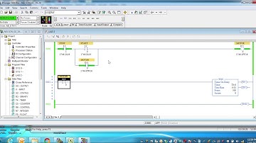 Programación Timer On Delay TON PLC SLC 500 Allen Bradley