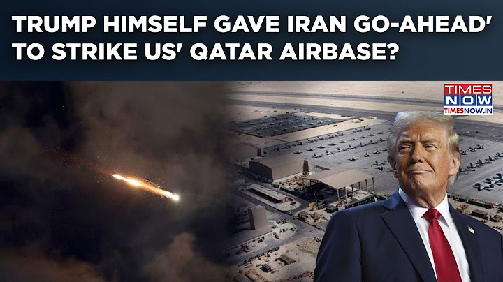 Trump Himself Gave 'Go-Ahead' For Iran Attack On US' Qatar Airbase? Iran Took Appointment To Strike?