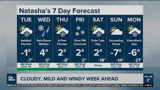 Cloudy and mild week ahead