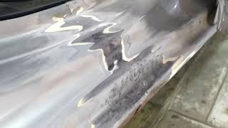 Ford Mondeo, 2011 вылечил гнилые пороги, ремонт гнилых порогов стеклопластик
