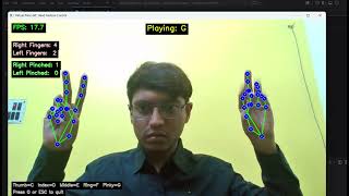 Hand Gesture Controlled Virtual Piano