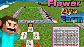 HOW TO MAKE AUTOMATIC DYE FARM IN MINECRAFT SURVIVAL, 1.19,120 ,MCPE, BEDROCK EDITION