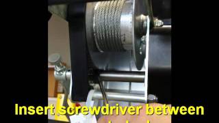Test brake on 2100/2000 Material Lift