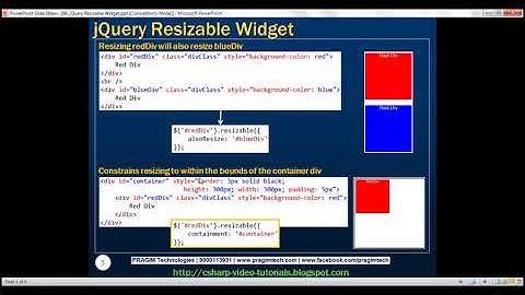 jQuery Resizable Widget