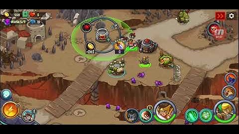 King Of Defense: Battle Frontier - World 1 Stage 13 - 2 Heroes