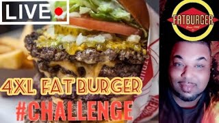 Fat Burger Challenge 🔥4XL GIGANTIC Triple Cheeseburger🔥