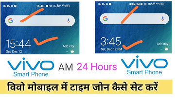Set Up Time Zone in Vivo Mobile | Select Auto & Time Zone or Use 24- Hour Format in Vivo