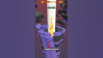 How to Play  Mobail Game on phone📲|| Stack ball 😱Level 223 || #shorts #youtubeshorts #gamingvideos