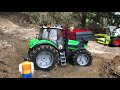 CRASH TRACTOR Deutz FELL from BRIDGE to river! RC BRUDER Toys Mp3 Song