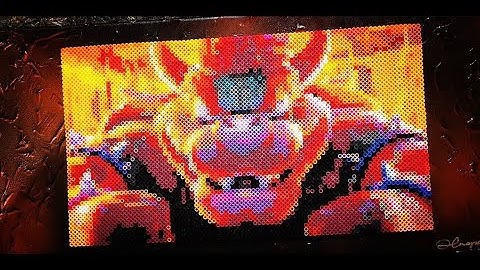🧵🎮 Speedy Bowser Perler Art | Visual ASMR from Twitch 🎮🧵