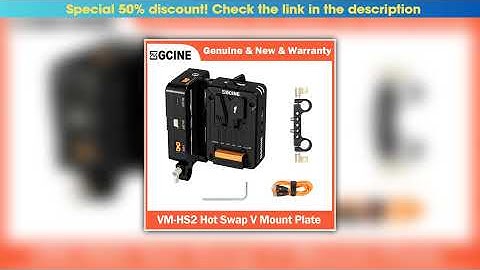 Unboxing ZGCINE VM-HS2 Hot Swap/Shark Fin Dual Micro V Mount Battery Plate, Support Output- Lemo 2•