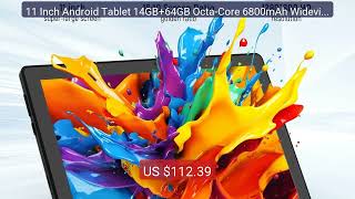 11 Inch Android Tablet 14GB+64GB Octa-Core 6800mAh Widevine L1 8 i... — Best Deal 2026 | Shop Now!