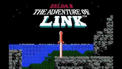 Zelda II - The Adventure of Link (NES / Nintendo) Title Screen