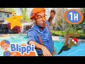 Blippi&#39;s Funtastic Water Day! | 🌊😆 Blippi | Learning Videos for Kids - Explore With Me!