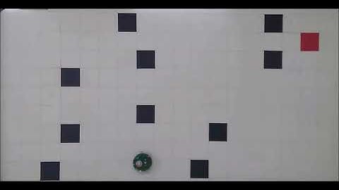 Path-planning CA-based model applied to experiments with real robot (Scenario 1)