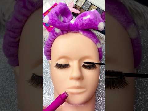 ASMR Mannequin Makeup things Sounds Video Fast No talk Pink Mask black