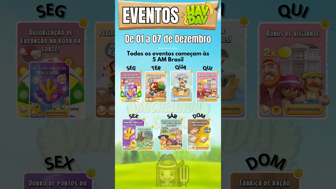 Corrida e Eventos da Semana — de 01/12 a 07/12 