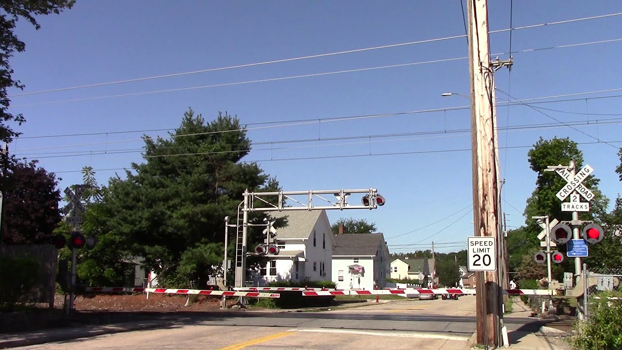 Palmer Street Railroad Crossing, Pawcatuck, CT (Only Cantilever Signal on Northeast Corridor)