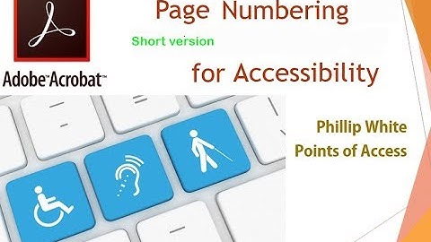 Fix PDF page number to synch pdf to original number sequence
