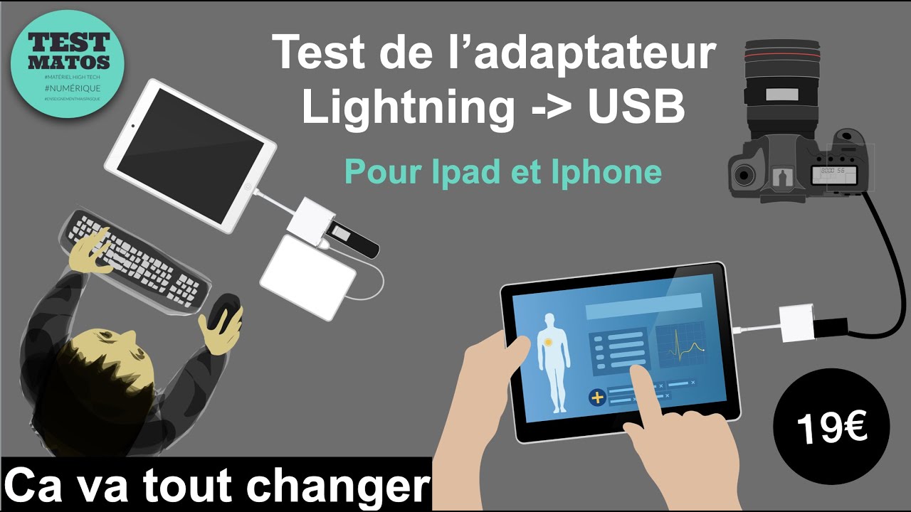 Test] On test un adaptateur lightning USB pas cher et qui marche