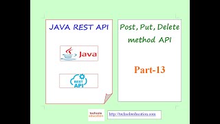 Java Rest API | Part-13 | @Post,@Put,@Delete annotation