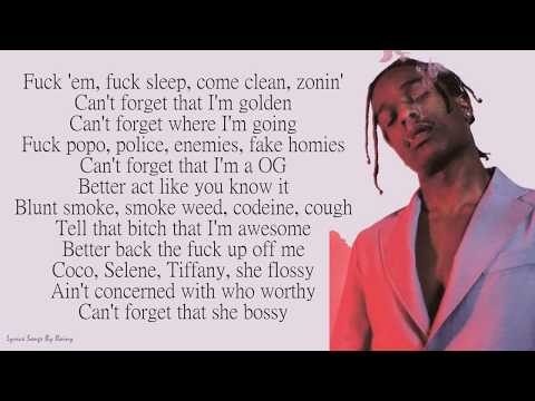 A$AP Rocky - Fukk Sleep ft. FKA twigs | Lyrics Songs