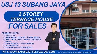 USJ13 Double Storey Terrace House for Sales @ USJ Subang Jaya