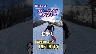 新ジャンル フリーライドモノスキー - YouTube