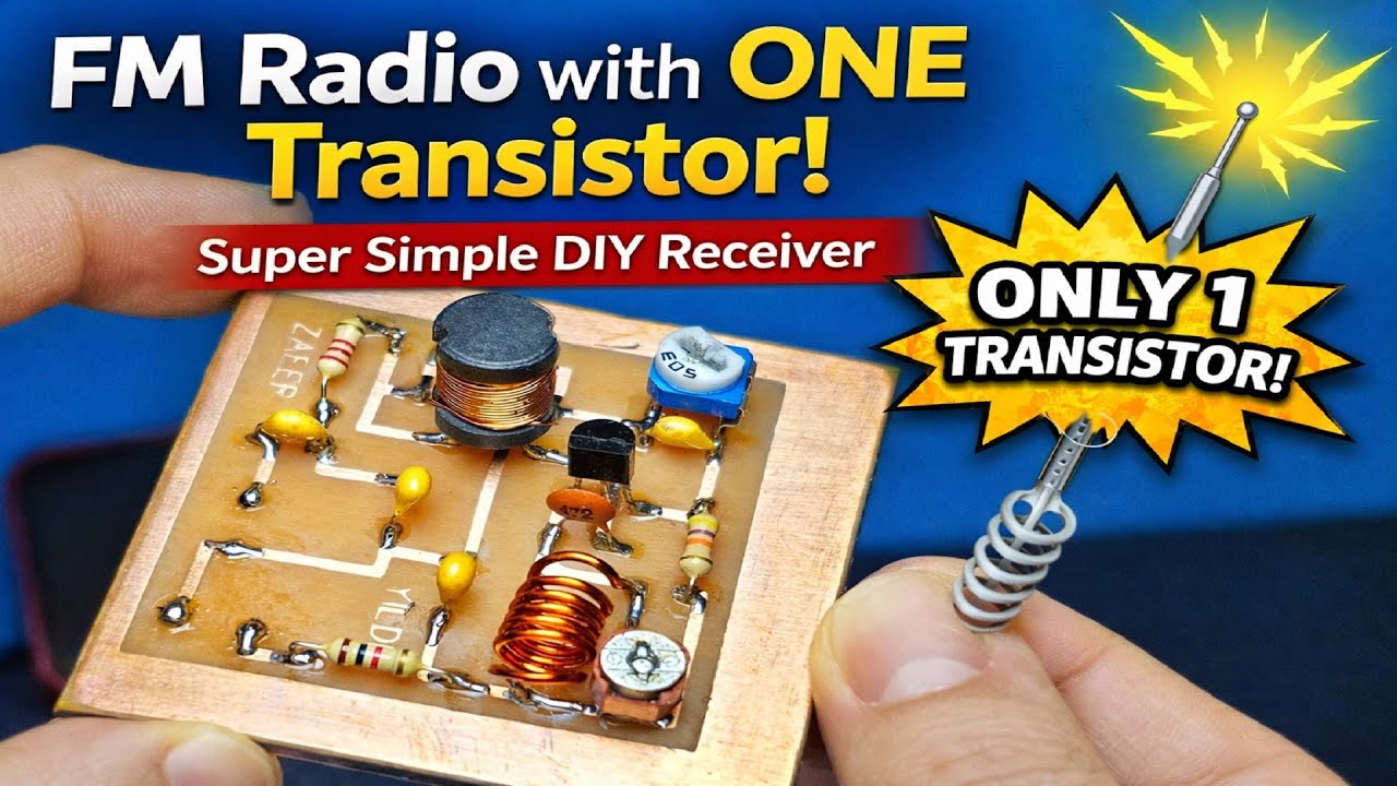 FM-радио с всего ОДНИМ транзистором! Суперпростой самодельный приемник