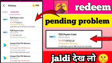 mRewards app transaction pending problem | mRewards app redeem nhi ho raha | mRewards problem solve