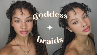 Attempting to do Goddess Braids